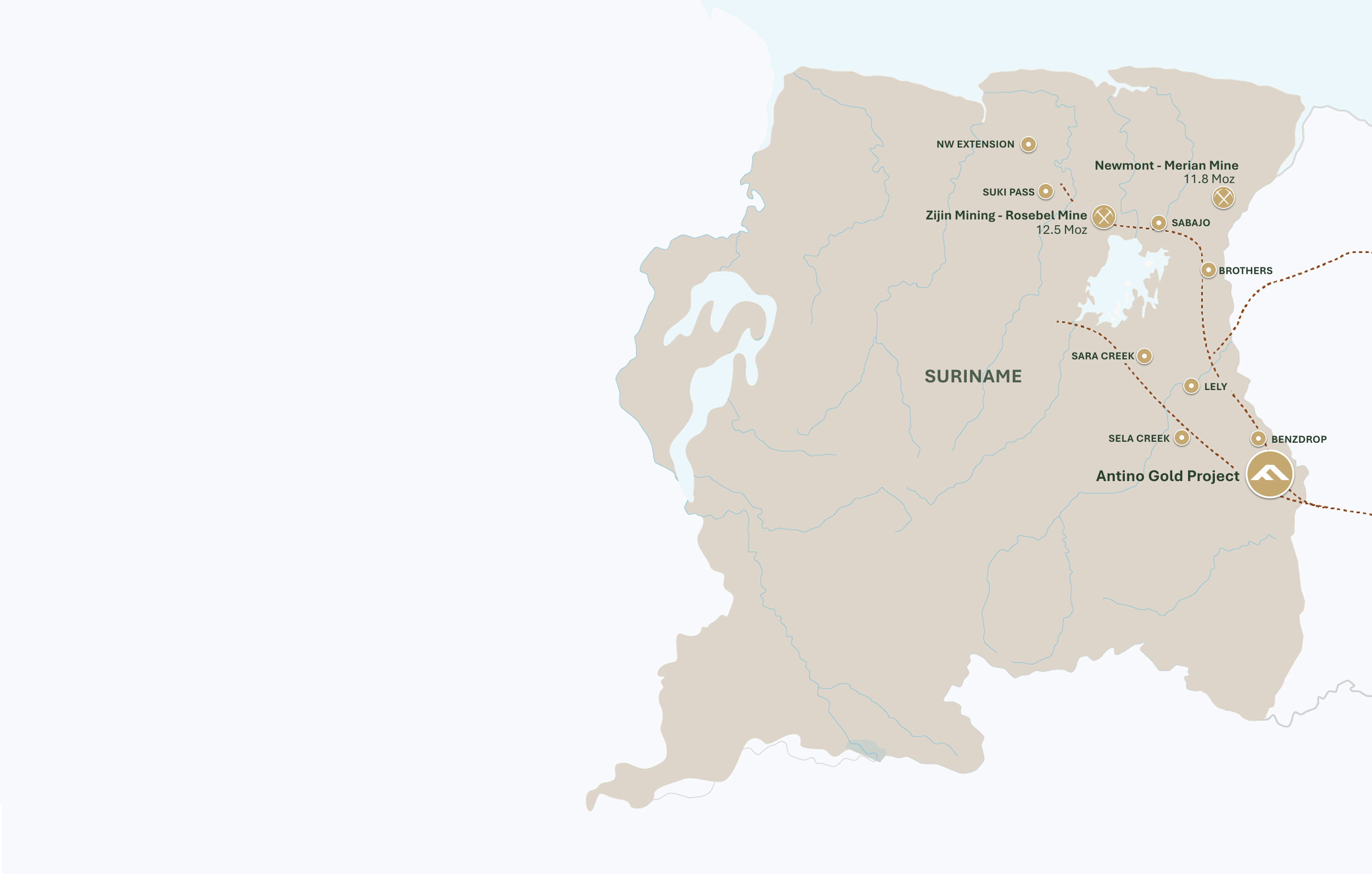 Projects Map Zoomed